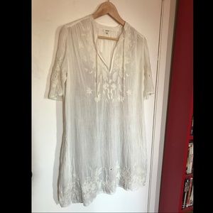 Aritzia Wilfred White Bohemian Dress